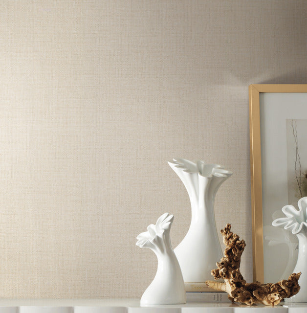 York 5980 Gesso Weave Wallpaper