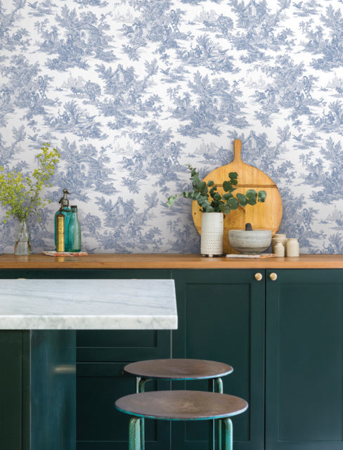 York AT4229 Champagne Toile Wallpaper