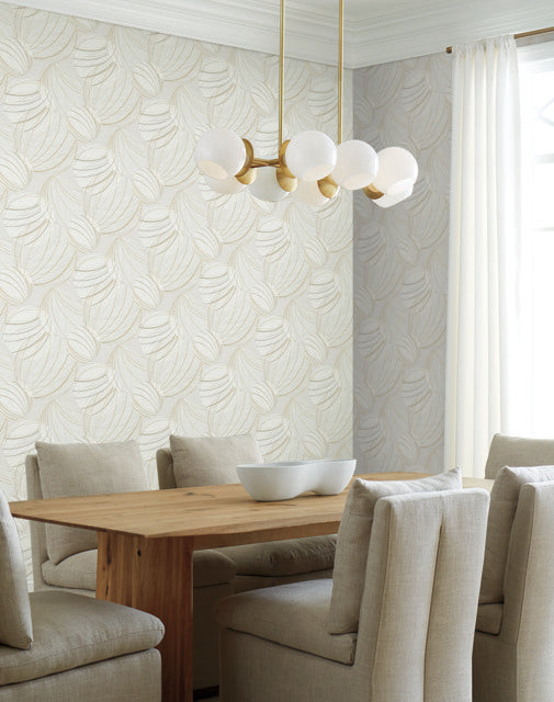 York Wallcoverings EV3906 Floating Lanterns Gray Wallpaper