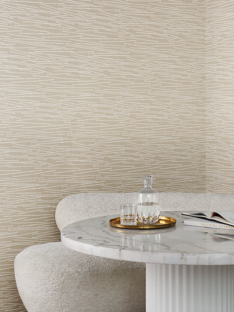 York Wallcoverings EV3930 Line Horizon Pearl Wallpaper