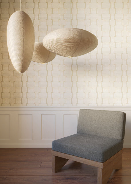 York Wallcoverings LM5371 La Broderie Beige Wallpaper