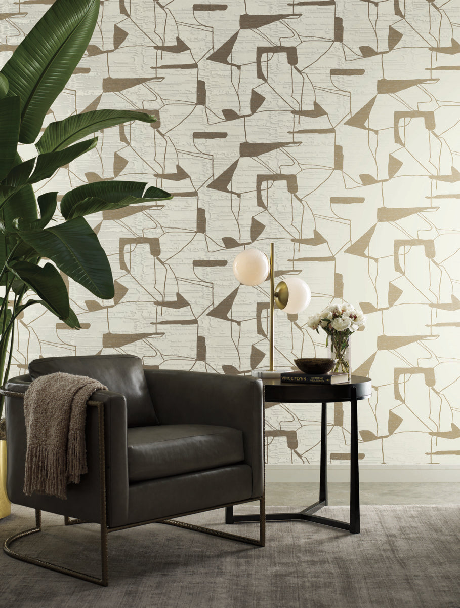York Wallcoverings MD7113 Abstract Geo Wallpaper
