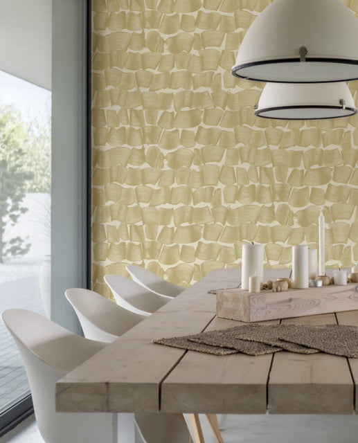 York Wallcoverings OI0652 Brushed Ink Golden Wallpaper