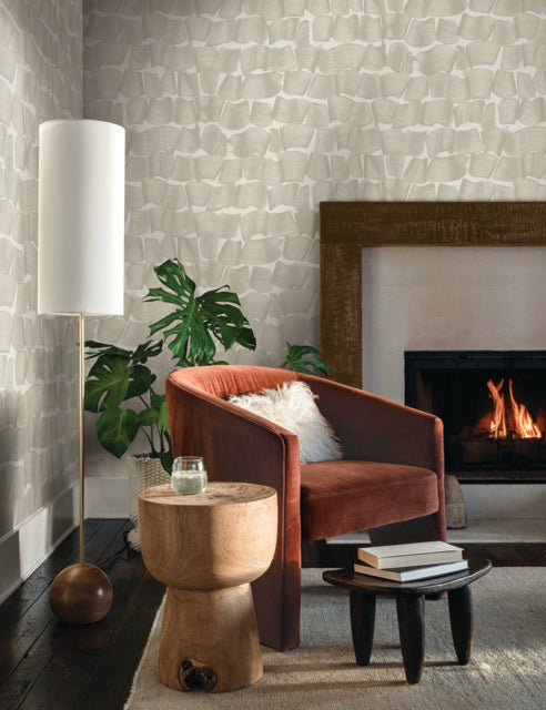 York Wallcoverings OI0654 Brushed Ink Taupe Wallpaper