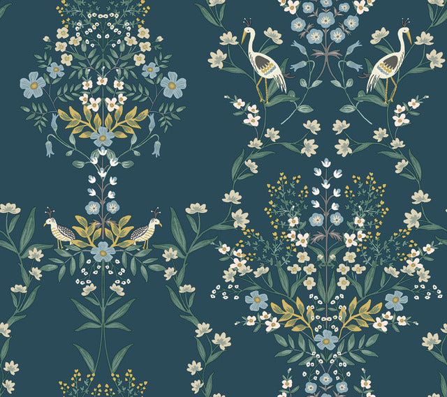 Rifle Paper Co. RP7331  Luxembourg Teal Wallpaper