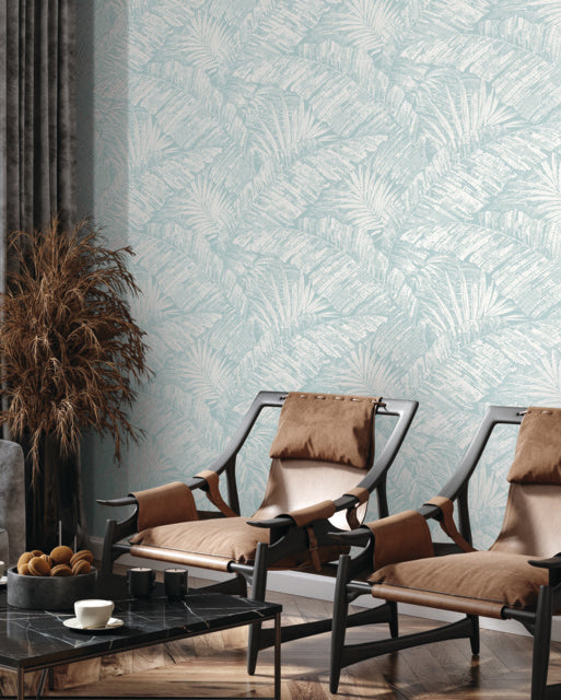 York RT7925 Palm Cove Toile Wallpaper