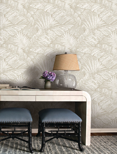 York RT7926 Palm Cove Toile Wallpaper