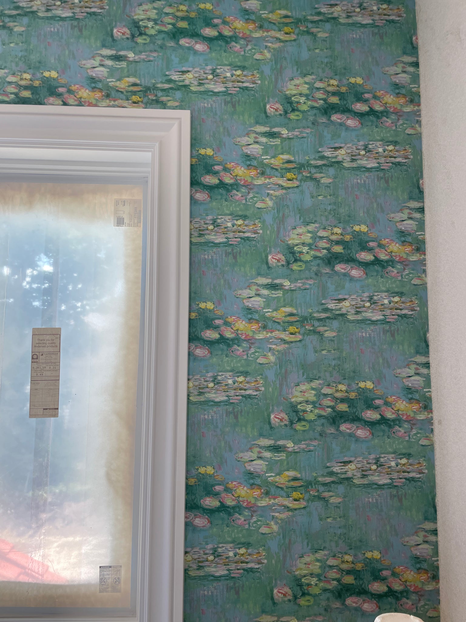 Seabrook FI71504 Water Lillies Wallpaper